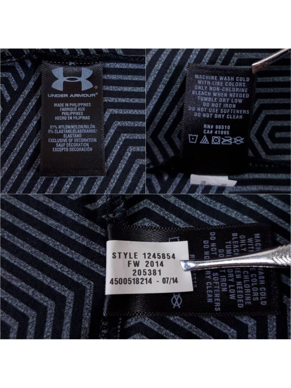 Under Armour ColdGear Wounded Warrior Project Mens Large 1/4 Zip Pullover Black - Picture 14 of 16
